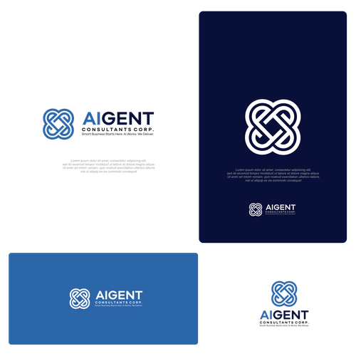 AI Agent Company: Appealing to small to medium sized businesses. Design by senopati ®