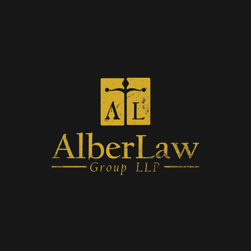 Law office firm logo keep Alber Law separate it looks better Design by Jiwa Buana