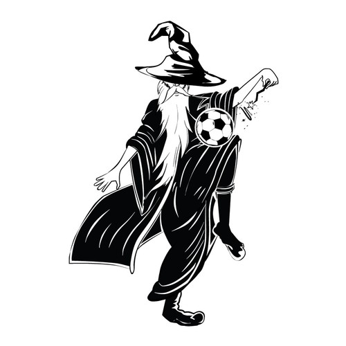 Soccer Wizard Cartoon Design by KreativeMinds99