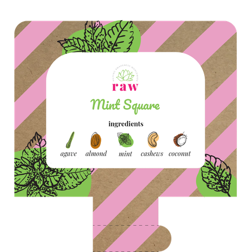 Vegan dessert product label Design by Bogdan Chetrari