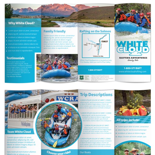 White Water Rafting Brochure | Brochure contest