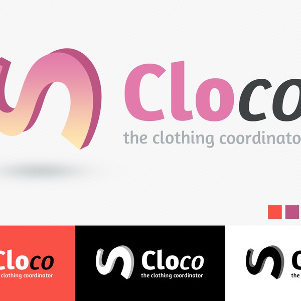 Design by Felipe Moreira titled "Logo for cloco - the clothing coordinator"