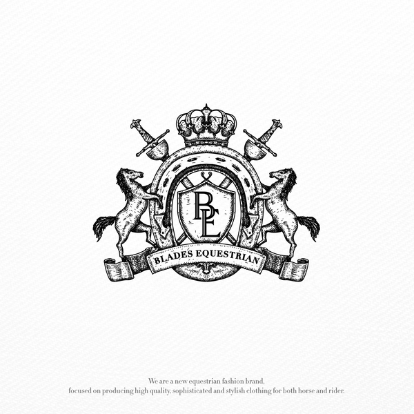 Design by zaedie titled "Design a quality logo for new brand 'Blades Equestrian'"