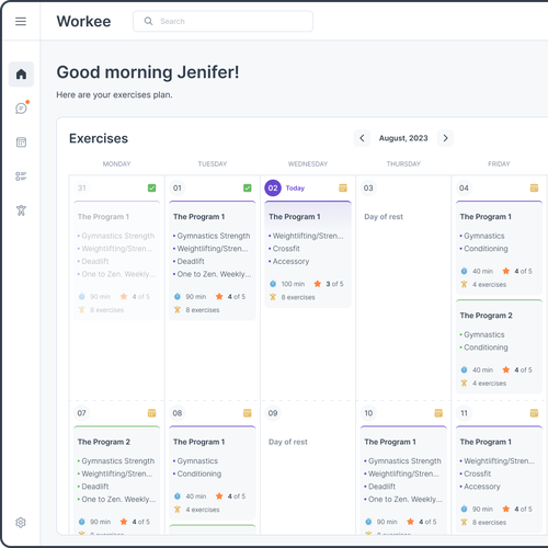 Website Design for a Personal Trainer Workout Platform Design by FaTiH™