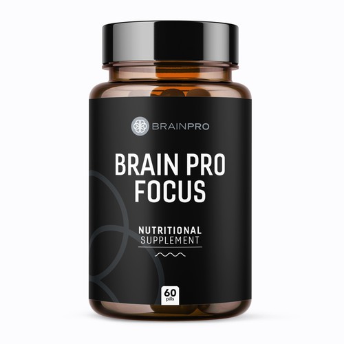 Design a product label for a bio hacker brand - Brain Pro Design by rizal hermansyah