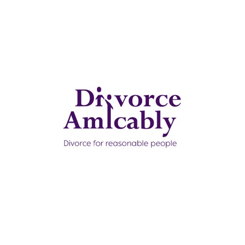 Logo for a new, healthy way for reasonable people to divorce Design by Oui Oui! Design