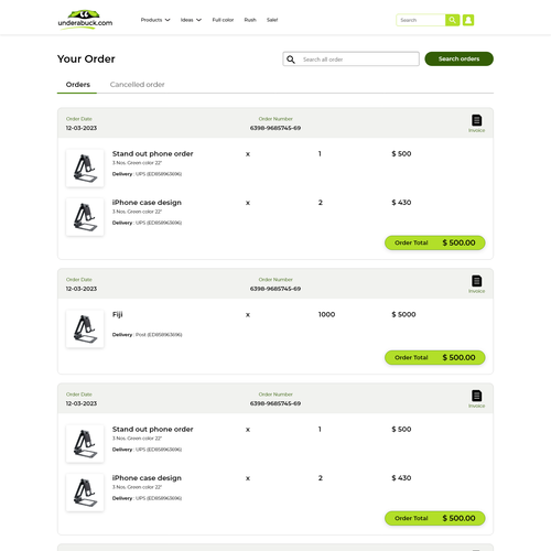 Easy to use Customer Account Page Design by kish111