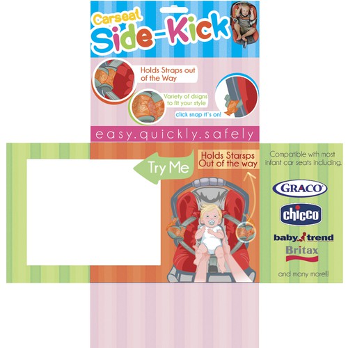 *GUARANTEED PRIZE* UNIQUE PACKAGING DESIGN FOR A CAR SEAT ACCESSORY