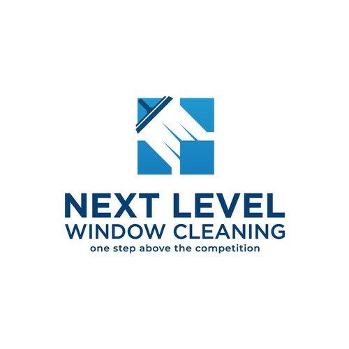 eye-catching window cleaning logo, appeals to homeowners. Design by sriredjeki