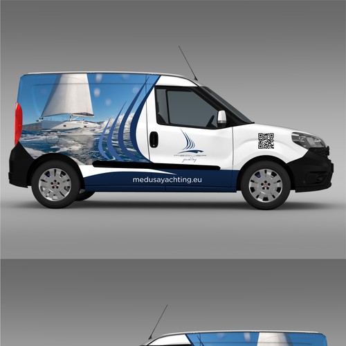 Set Sail on an Unforgettable Adventure – Design an Artistic Van Wrap for Our Charter Sailing Company Design by icon89GraPhicDeSign