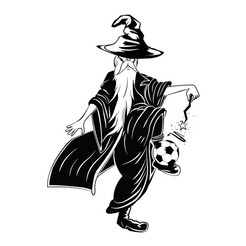 Soccer Wizard Cartoon Diseño de KreativeMinds99