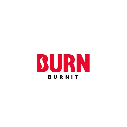 “Design a fierce, industrial-chic brand identity for a HIIT gym called BURN” Design by Bouyghajden