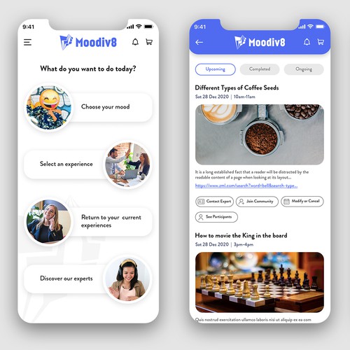 'Design an awesome app to elevate online experiences!’ Design by MercClass