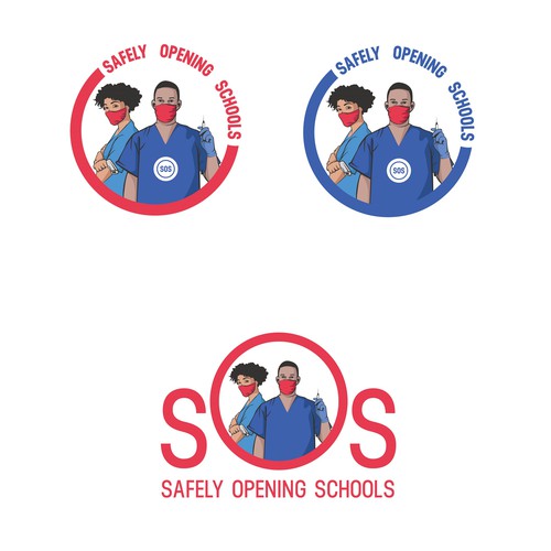 Logo for a group of Super Hero's working to get Kids back to school Design by udaraij