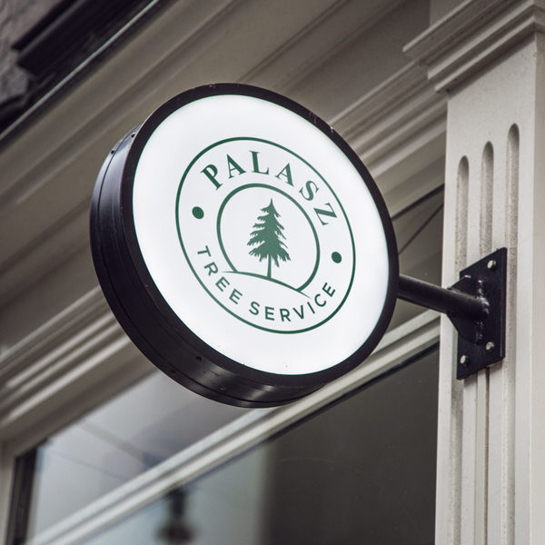 Design a modern tree service company logo