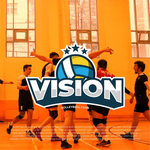 Vision Volleyball Club Design by twentynineproject