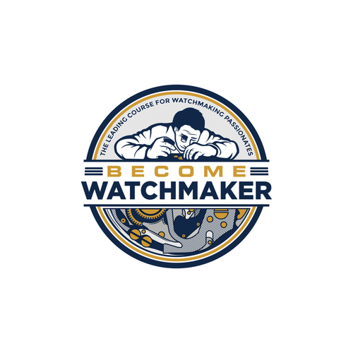 need a logo that attract watchmaking passionate to learn how to become watchmaker Design by CHICO_08