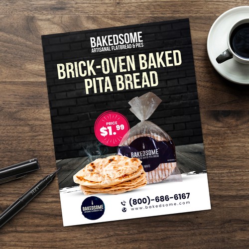 Looking for an attractive flyer design to broadcast new food item. Design by Sezt