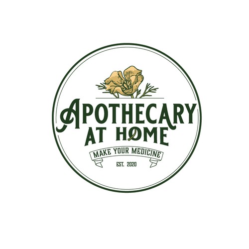 Vintage apothecary inspired logo for herbalist subscription box Design by C1k