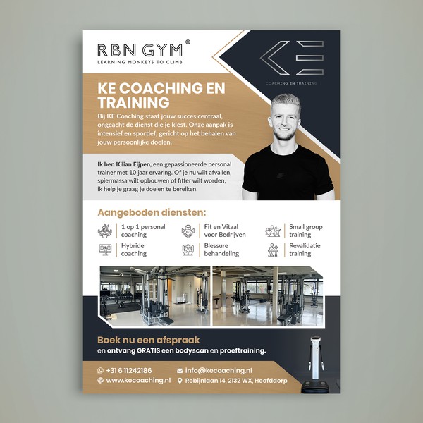 Flyer for our High-End Personal Training Gym