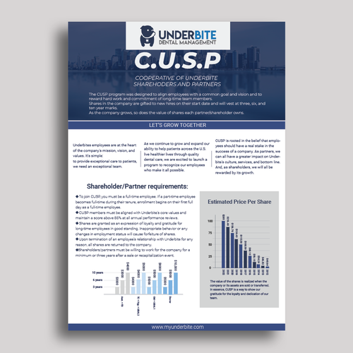 Company Stock Grant Plan Infographic Flyer/document Design by SeemabArt