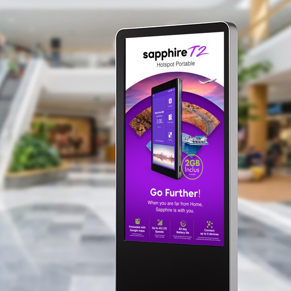 Digital Display Design for Wifi Hotspot