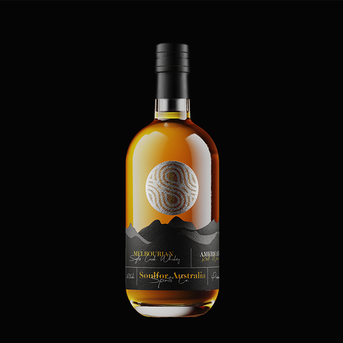 Striking and super premium whisky label design Design by Chrispotterdesign