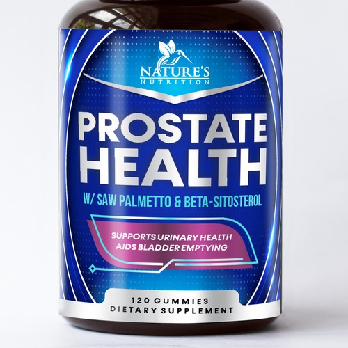 Nature's Nutrition needs a Men's Prostate Health product label Design by GenScythe