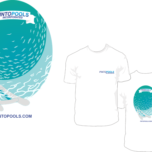 NEW Tshirt Design for swimming pool company Design by tedi mercon