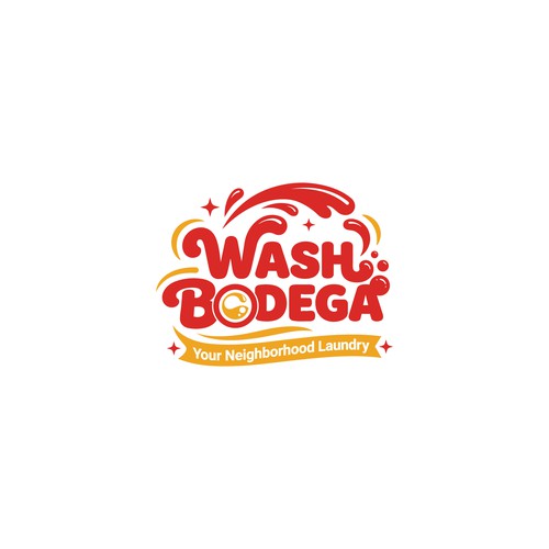 "Wash Bodega - Your Neighborhood Laundromat" winning Logo & social media pack