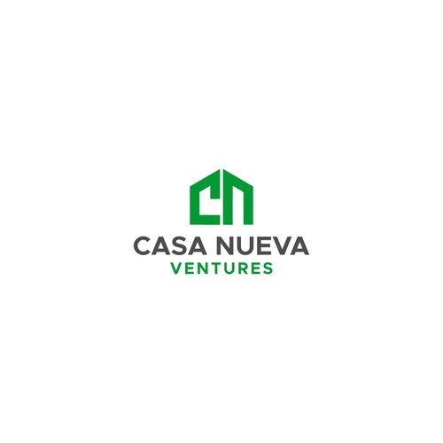 Real estate investing logo symbolizing growth Design by << NENTINEN >>