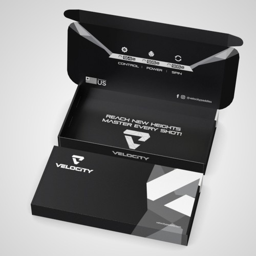 Create a box design for our pickleball paddles Design by Pice Wilf