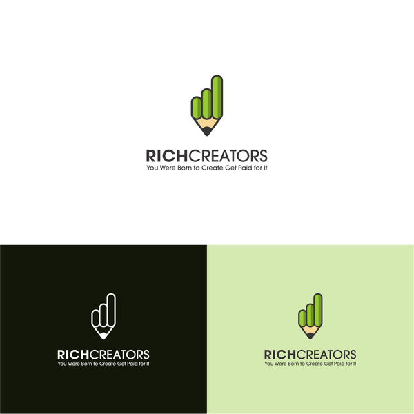 Design by Siors titled "logo concept for RICH CREATORS"