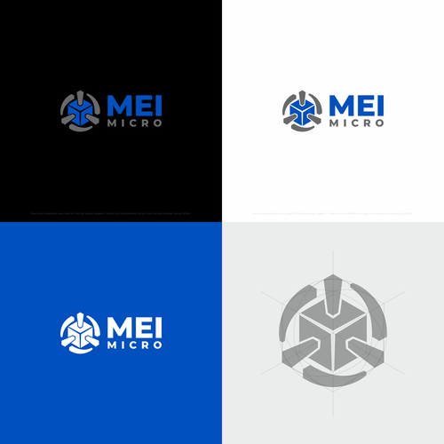 MEI Micro Logo - Spin Up Something Special - 3D Look Design by petar k