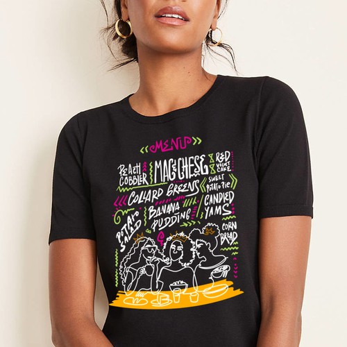 Design Soul Food/Foodie Themed T-Shirt Designs di yulianzone