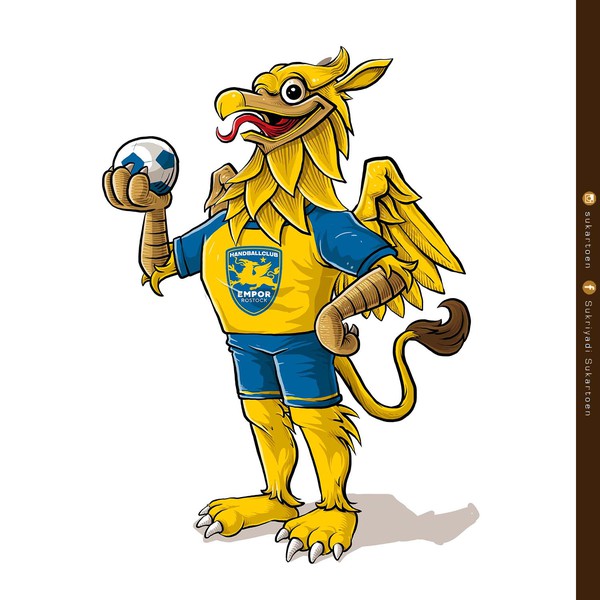 Mascot design for a handball sportsclub