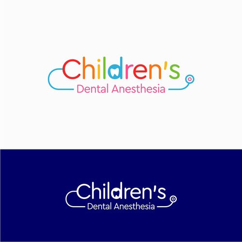 Children’s dental anesthesia company logo Design by Logood.id