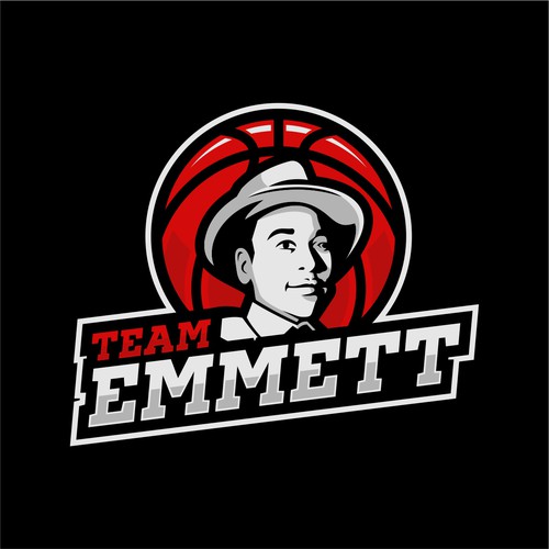 Basketball Logo for Team Emmett - Your Winning Logo Featured on Major Sports Network Ontwerp door HandriSid