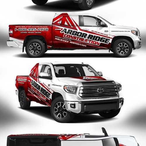 design a truck wrap that stand out from other construction companies Design by J.Chaushev