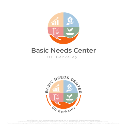 Design a dynamic logo for a transformative center addressing basic needs of college students Design by ObahOlah✅