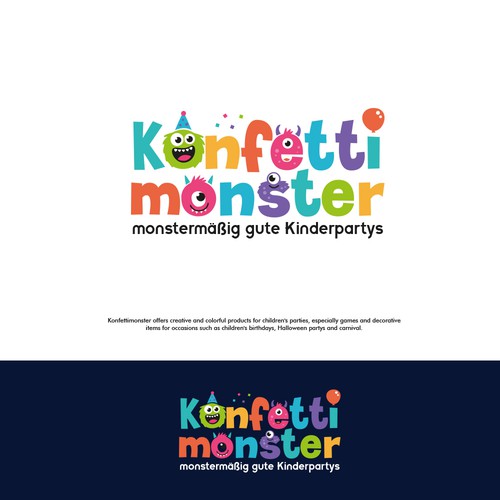 we need a fun logo for a kids party company Design by AdryQ