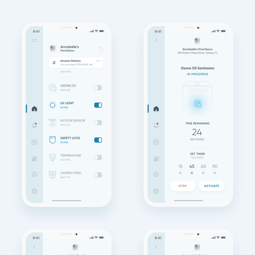 App Design for the Porchboxx; An Electronic Package Delivery Box Design by EYB