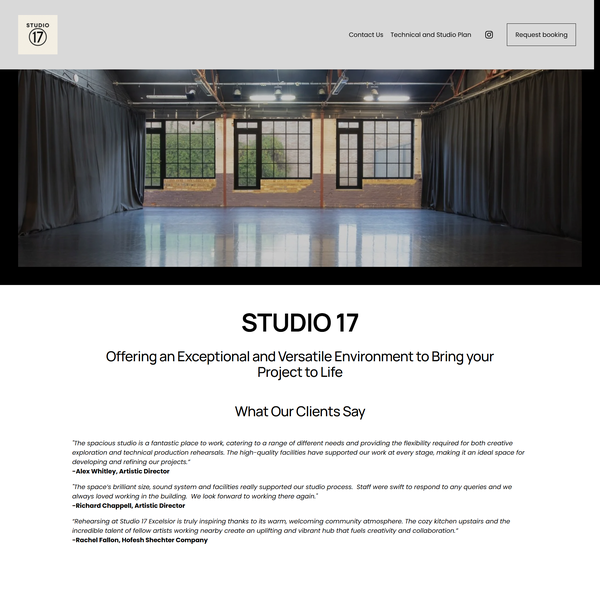 Optimisation of Studio 17