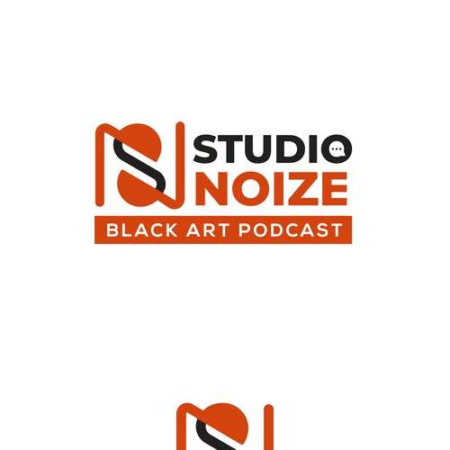 Podcast logo for Black art podcast Design by smitadesign