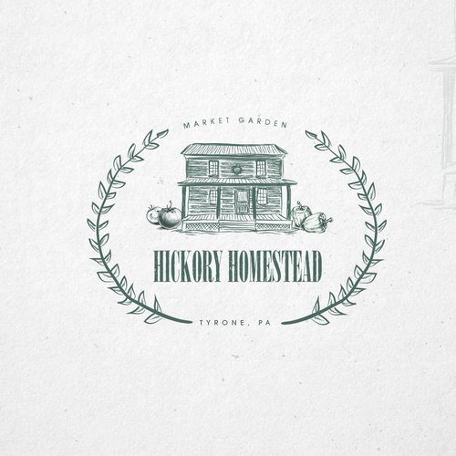 Create a vintage cabin logo for a market garden Ontwerp door Sekio