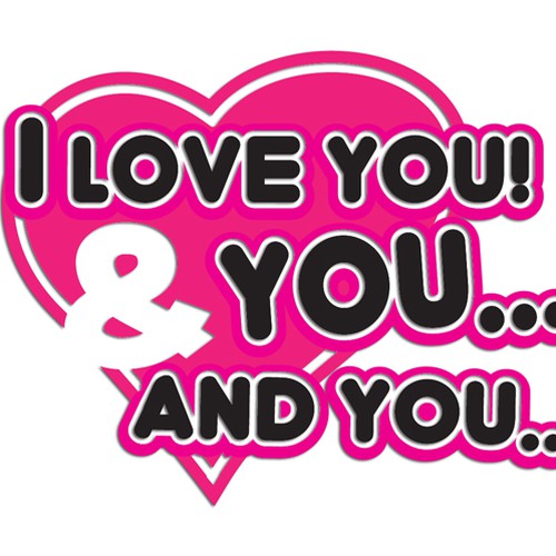 コンペ「"I Love You! And You... And You..." [LOGO - $355]」のデザイン by Dgnaraさん 
