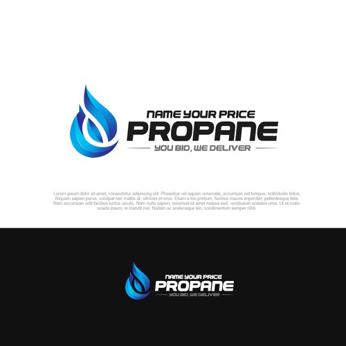 we need a design that will grab the eye for ordering propane and propane pricing. Diseño de pixelgrapiks