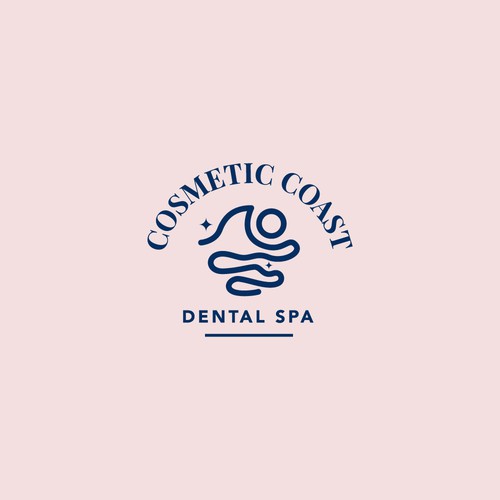 Design old money aesthetic for boutique cosmetic dental office located on the coast on NC Design by Studio Ozaques