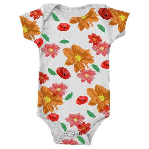 Illustrations to print onto a baby clothing- onesie, nursing cover, headbands, leggings..etc Design by ang.textile