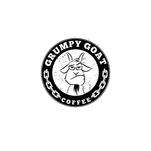 Grumpy Goat Coffee Shop, fun, modern, and powerful Design by zliki@